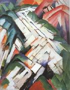 Franz Marc Mountains (mk34) painting